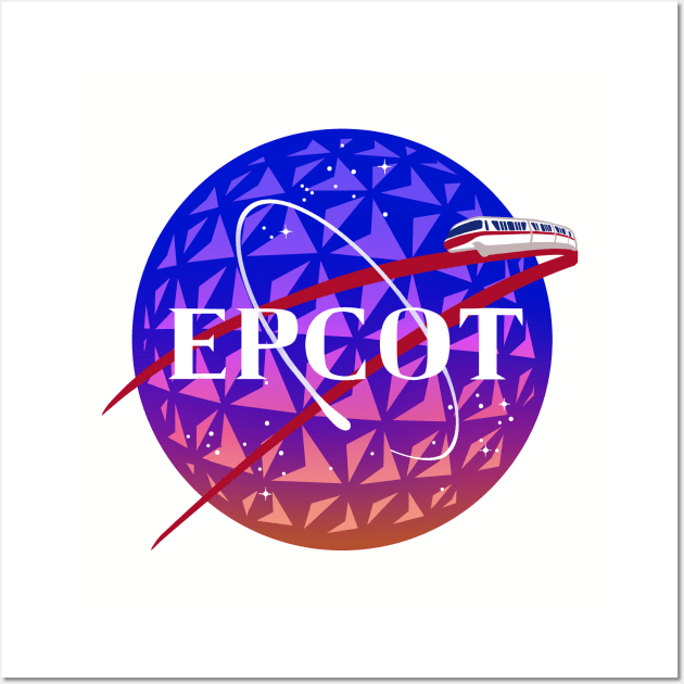 Epcot space station Wall Art by MariDesigns